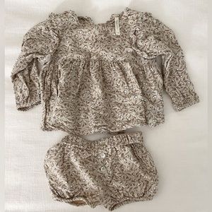 Rylee & Cru peplum top & matching bottom set.